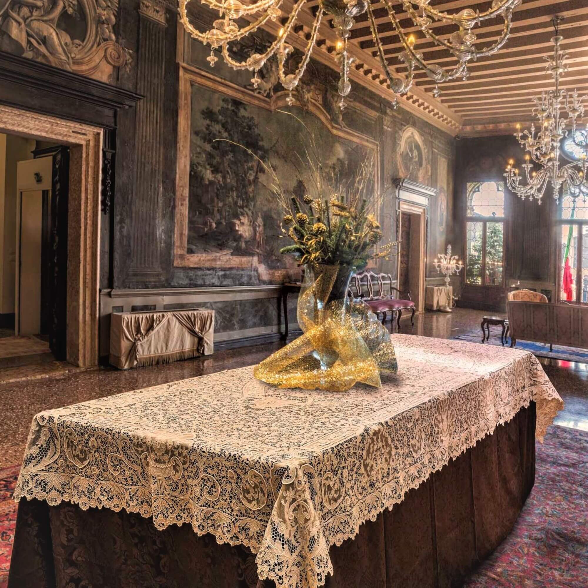 TABLECLOTH BURANO LACE – Martina Vidal Venezia