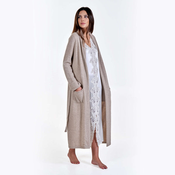 DRESSING GOWN CASHMERE LONG