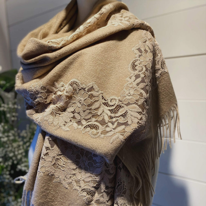 CASHMERE & LACE STOLE