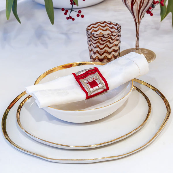 NAPKIN RING Quadri Christmas