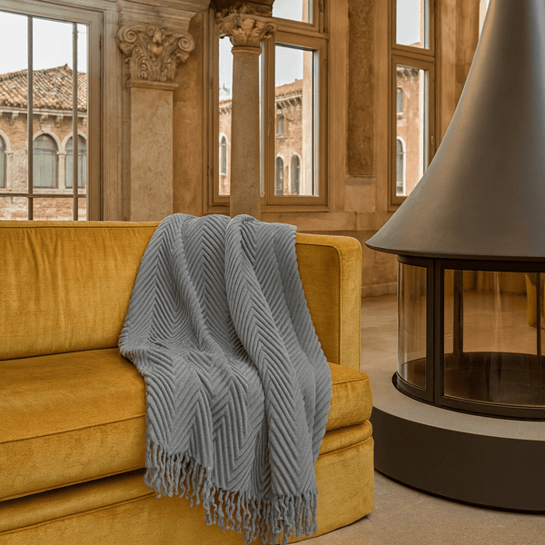 PLAID PICASSO CASHMERE