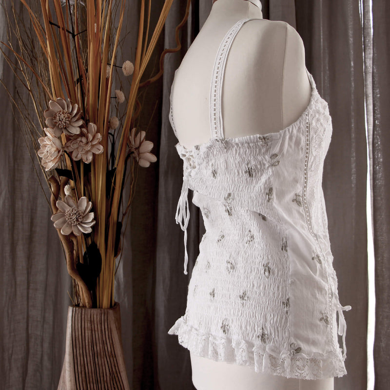 SUSANNA MUSSOLA DI COTONE TOP