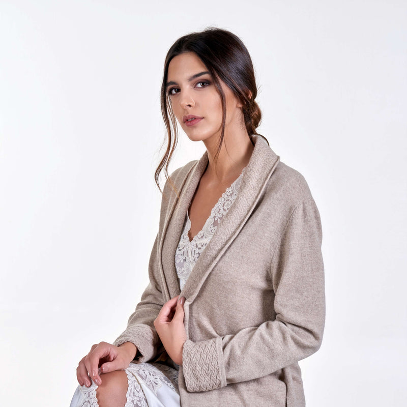 DRESSING GOWN CASHMERE LONG