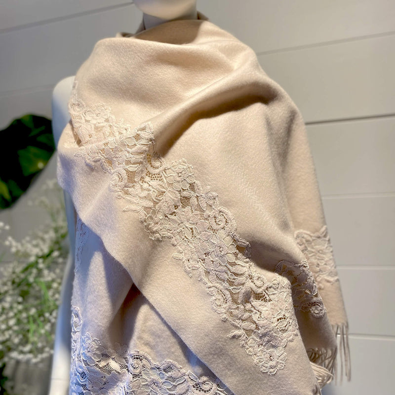 CASHMERE & LACE STOLE