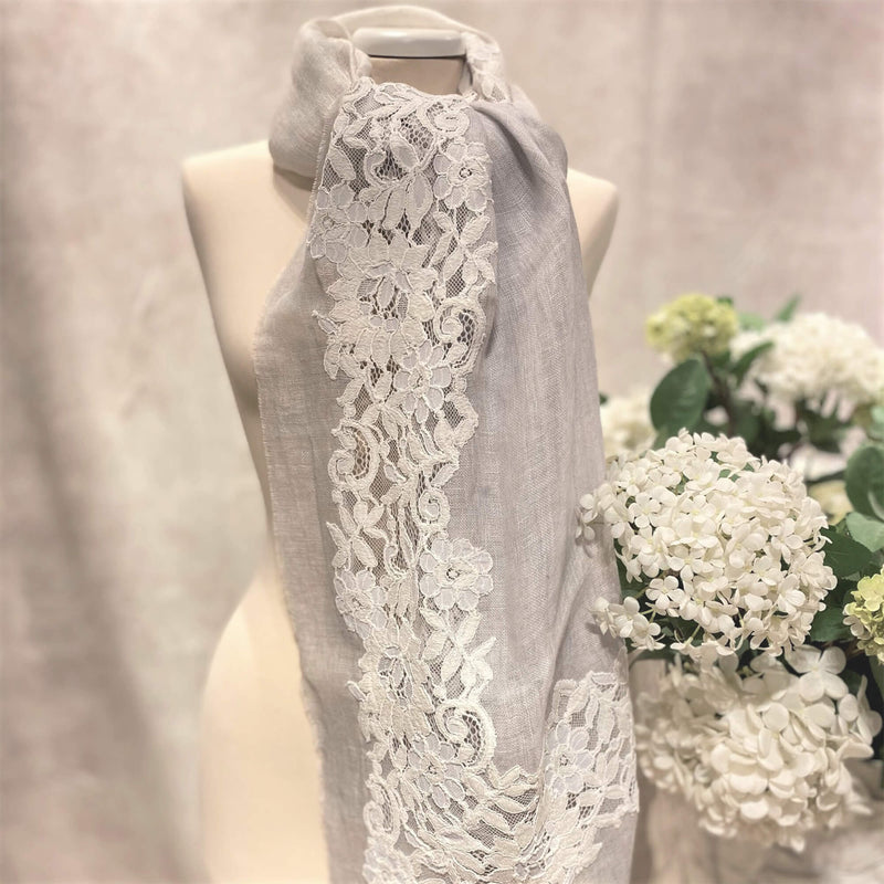 LACE LINEN STOLE