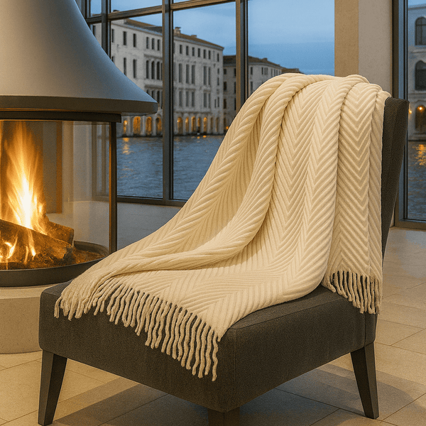 PLAID PICASSO CASHMERE